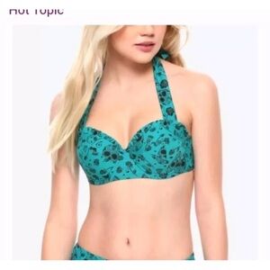 Skull & Roses Bikini Top hot topic